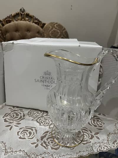 Luxury saint Louis cristal with 24k gold encrusted pieces