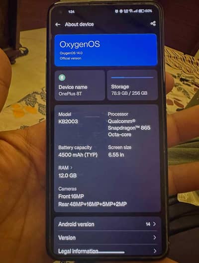 Oneplus 8T 12/256