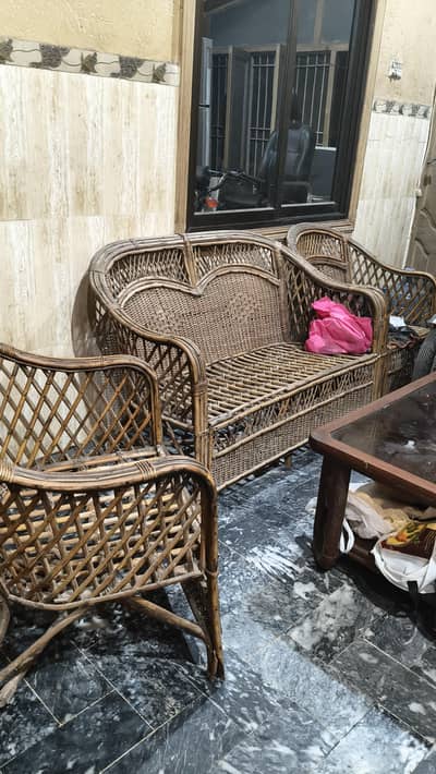 wood sofa