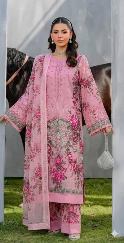 Women Embroidered 3 Piece Suit