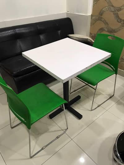 Dine in tables and chairs, excellent condition, 12 chairs 6 tables