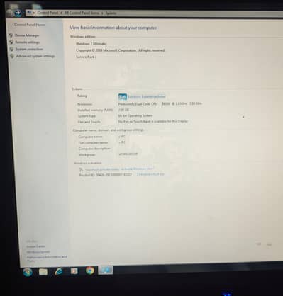 Computer he on condition Every thing working