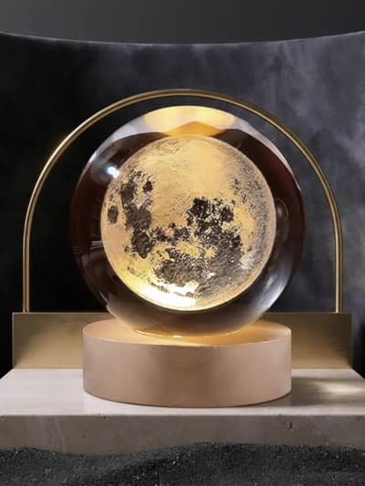  3D Moon Crystal Ball Night Light 