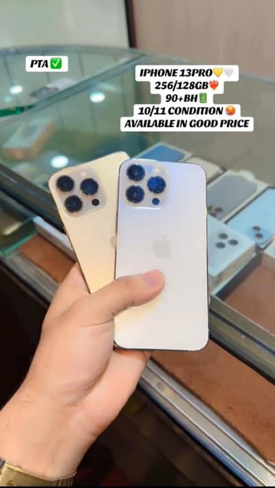 iphone 13 pro 128gb/256gb donoo available 10/11 condition official PTA