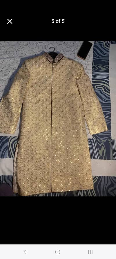 Golden Sherwani For Sale