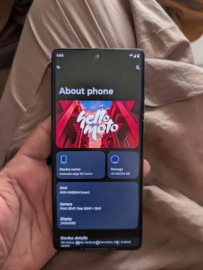Moto Edge 50fusion 8+8/256GB Duall sim approved