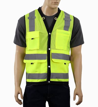 safety vest construcation worker uniform reflactive hi vis reflaction