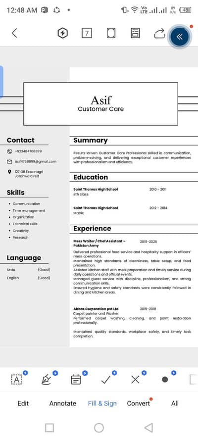 customer care