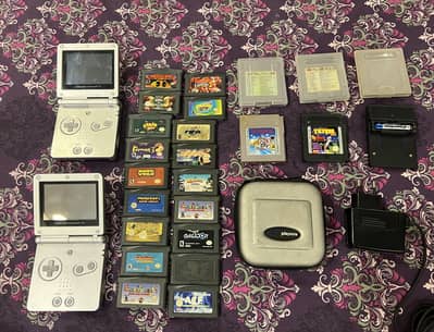 Mega Retro Lot: 2x GameBoy Advance SP, OEM Charger, 20+ Games