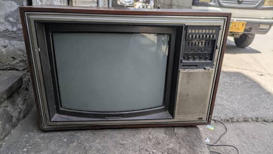 Antique Wood body TV