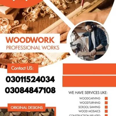 carpenter wood warks service woodden door wardrobe kitchen cabinet