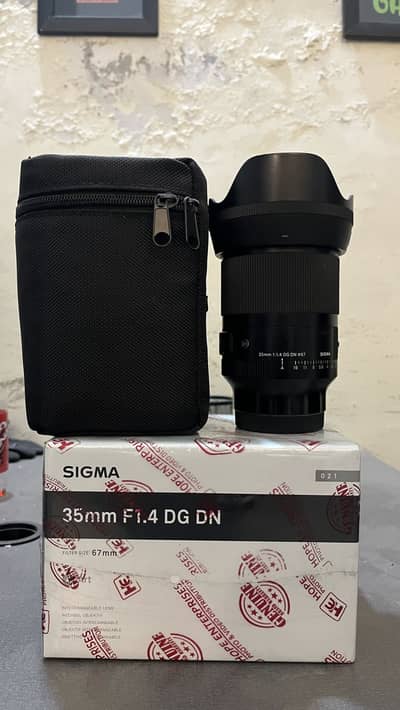 sigma 35mm 1.4 dg dn with 6 months warranty