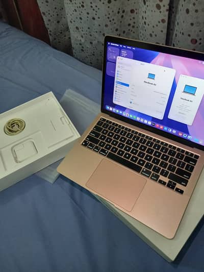 Apple macbook m1 air 8/256gb gold color 2020 model