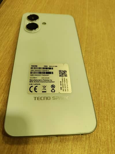 Tecno spark go2.4 gb ram  64 gb storage