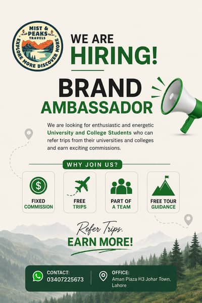 Need Female Brand Ambassador and Female CSR