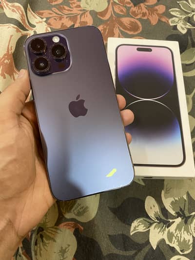 Iphone 14 pro max 256gb approved with box dual LLA