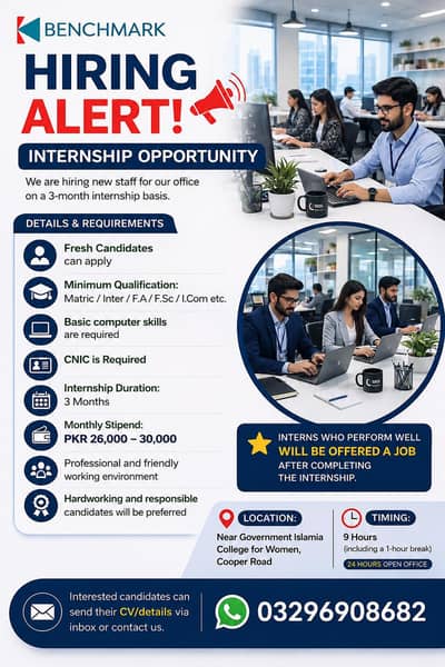URGENT STAFF HIRING