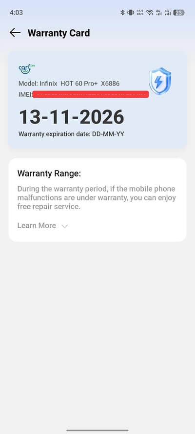 Infinix hot 60 pro plus 8/256