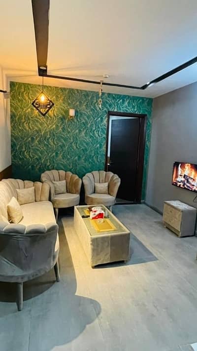 Daily basis , Per day and weekly basis One bedroom fully furnished luxury apartments available for rent Gulberg greens Islamabad