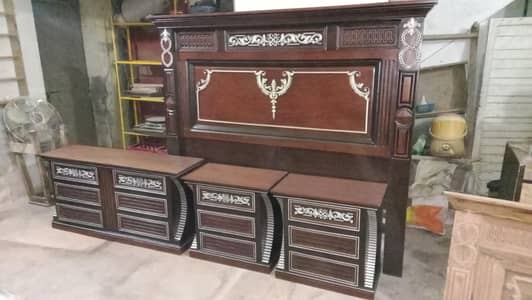 King Size Wooden bed set/Sheesham Solid Bed Set/Bed Set For Sale