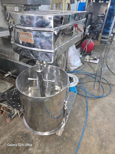 stainless steel mixer.