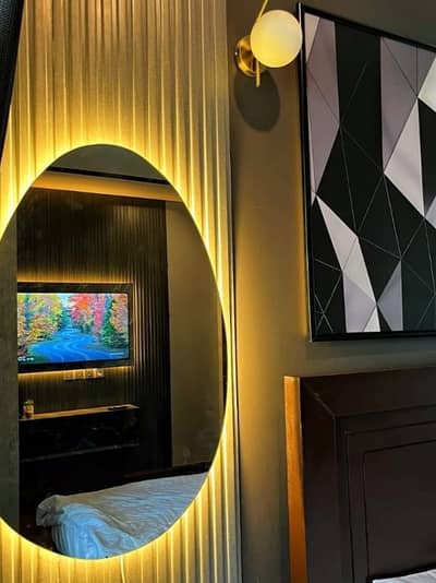 Daily basis \Per day and weekly basis, One bedroom fully furnished luxury apartments available for rent Gulberg greens Islamabad