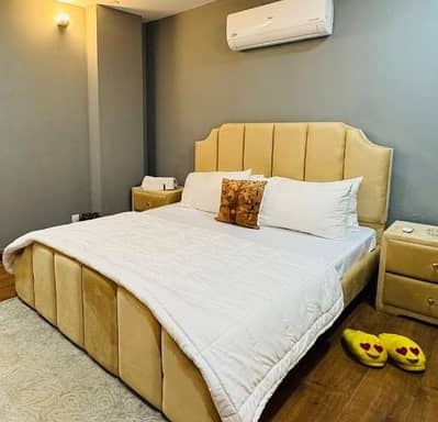 Per day and weekly basis, Two bedrooms fully furnished luxury apartments available for rent in Gulberg Greens Islamabad.