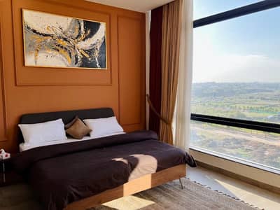 Daily basis and weekly basis, one bedrooms fully furnished luxury apartments available for rent Gulberg greens Islamabad in Sky Park One