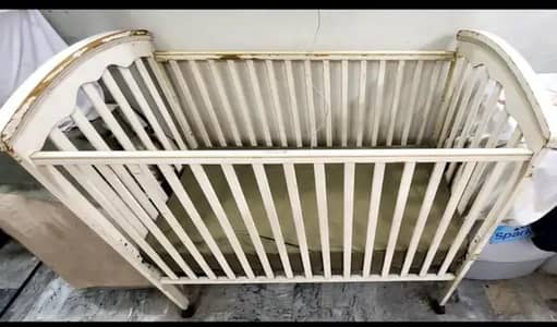 Baby Cot With Mattress | Imported Juniors Brand | 17k