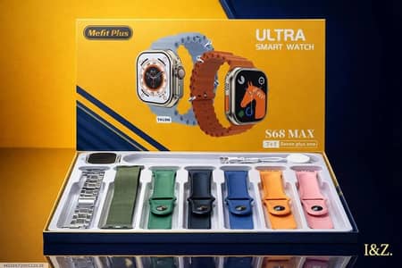 Mefit plus ultra smart watchwith 7color straps