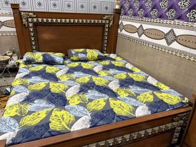 Bed, sofa, show case, almaari, computer table & 6feet mirror
