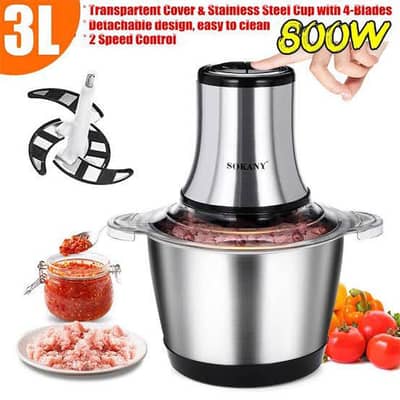 Electric Steel Chopper 3L (imported)