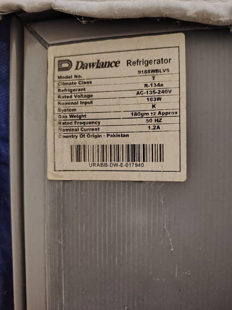 Dawlance freezer 0