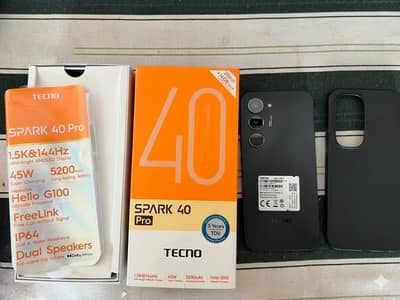 Tecno Spark 40 Pro only 3 Month Used With Box Charger Available Hai
