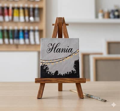 Customized Name Calligraphy Painting