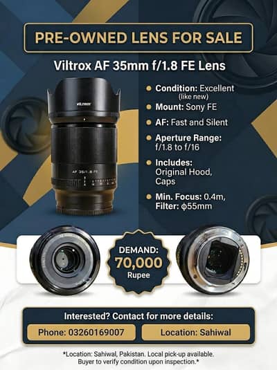 Viltrox 35mm 1.8 FE Sony Mount