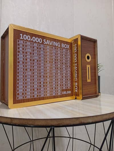 Wooden Savings Box / Money Bank for Home and Office Use