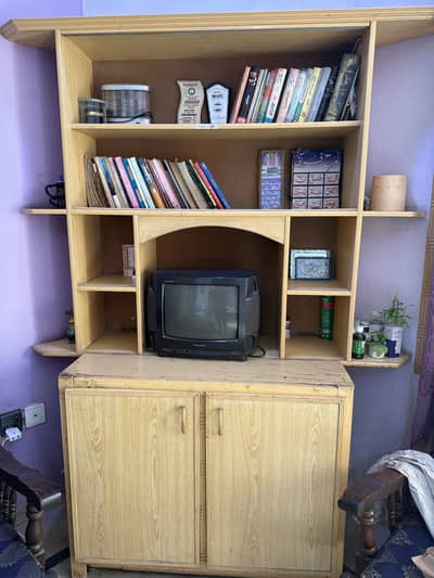 Wall decore & table with tv