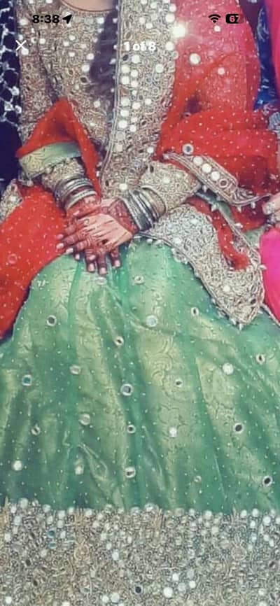 Trendy Mirror work Bridal wear lehnga cholli Formal Wear  dress