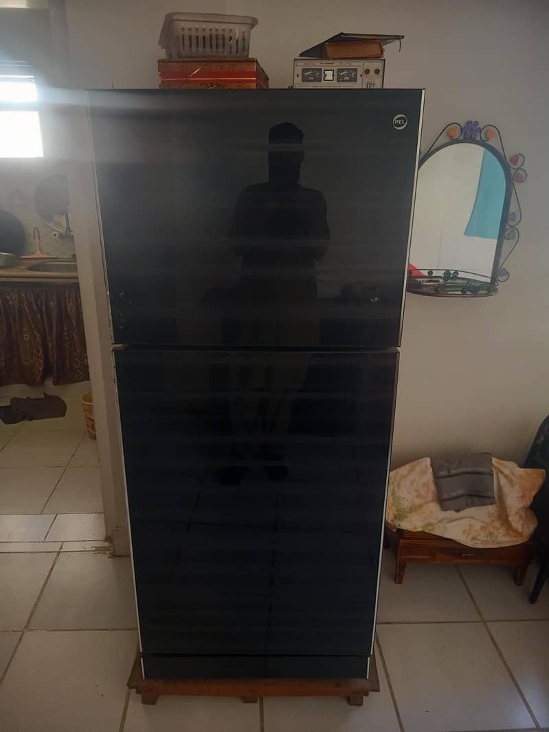 Glass Door Refrigerator – Stylish Black Fridge for Sale 0