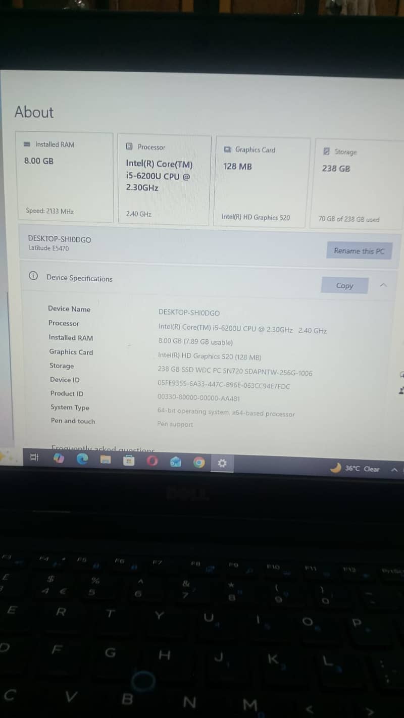 Latitude E5470 3