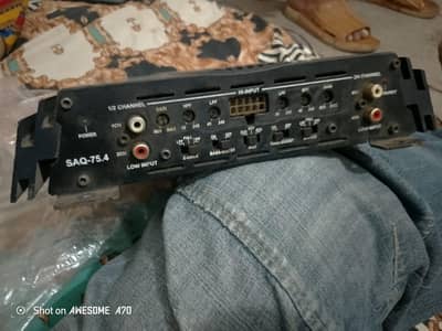 amplifier and woofer