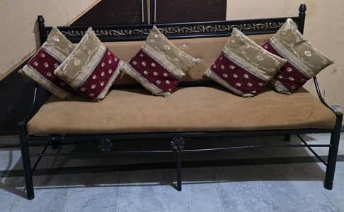 3 seater iron sofa