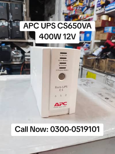 APC UPS 650VA 400W, APC CS650VA UPS,UPS 650VA APC For Sale in Sialkot