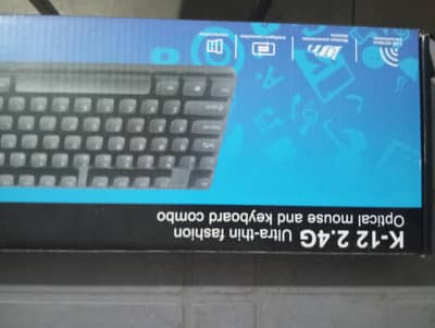 K-12 2.4G ultra-thin fashion Optical mouse and keyboard Combo