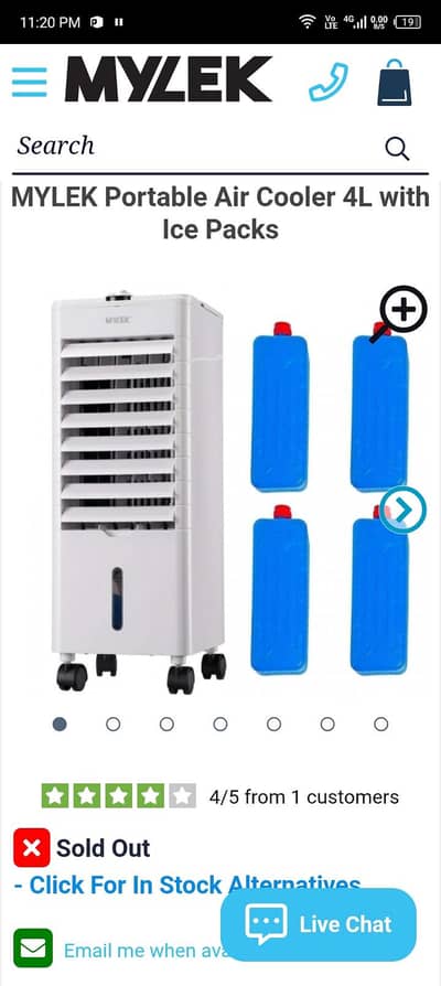 MY LEK MINI AIR COOLER