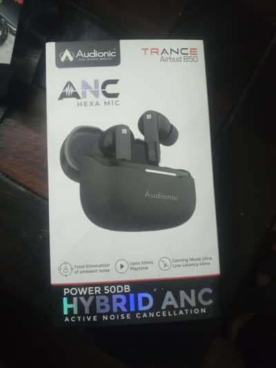 Brand New Audionic Trance 850 Hexa Mic Active Noise Cancelling Earbuds