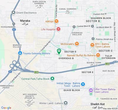 10 Marla Plot Overseas B Block Bahria Town Lahore