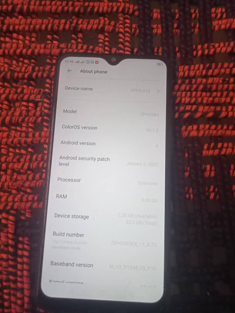 oppo a12 0