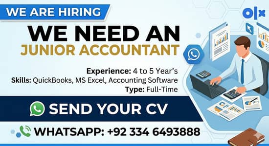 Accounts Data Entry Staff Required